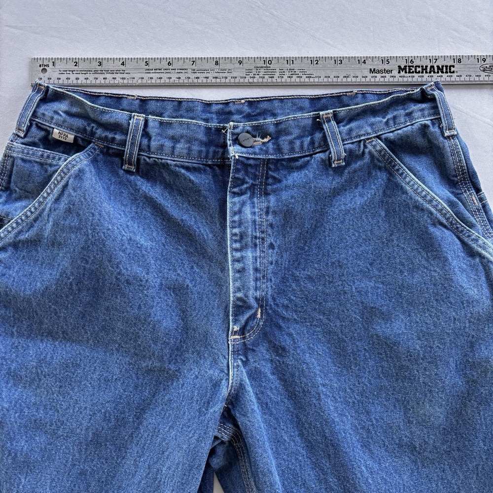 Carhartt FRB13 FR Denim Work Jeans 36x30 NFPA 2112 NFPA 70E‎ ATPV 10.0 - Picture 11 of 16
